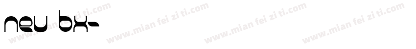 neu bx字体转换